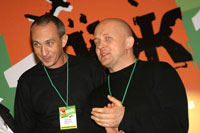 А.П.Ситников (слева) на фестивале рекламы «ДаЁж!» в Казани
